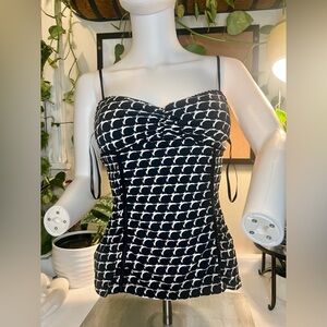 Candie's Black and White Patterned Dress